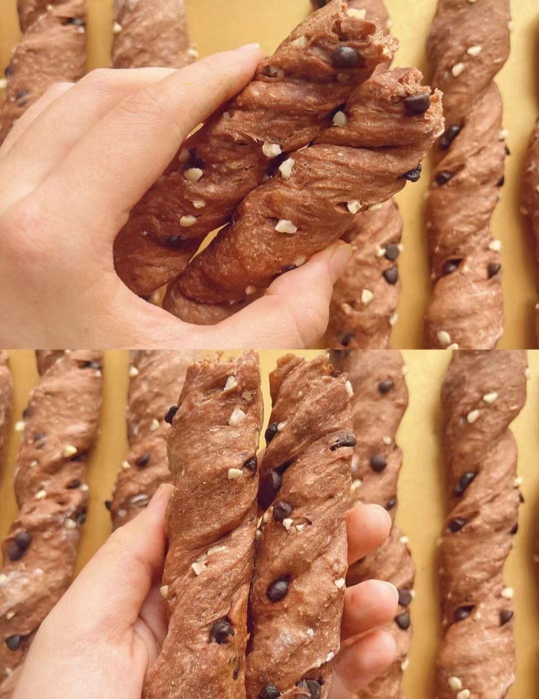 Chocolate Peanut Bread Stick