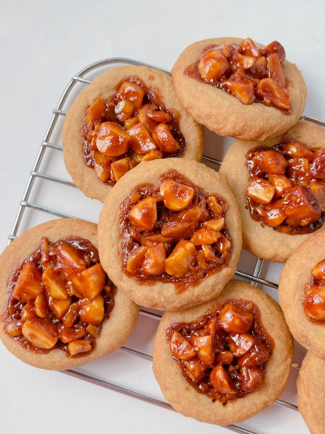 Coffee Caramel Nut Cookies