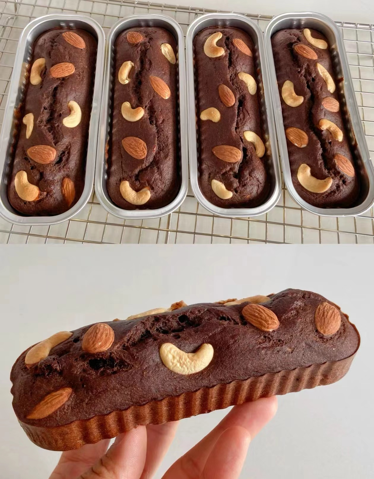 Black Chocolate Banana Brownies